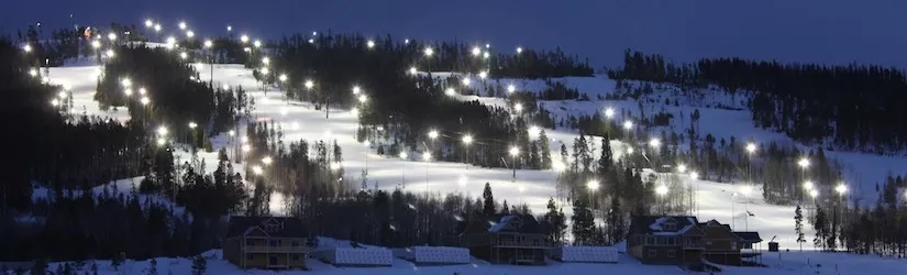 Mountain with Night Skiing